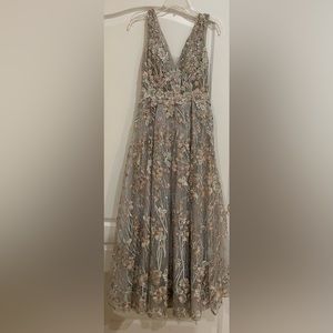 Mac Duggal beaded Embroidered gown